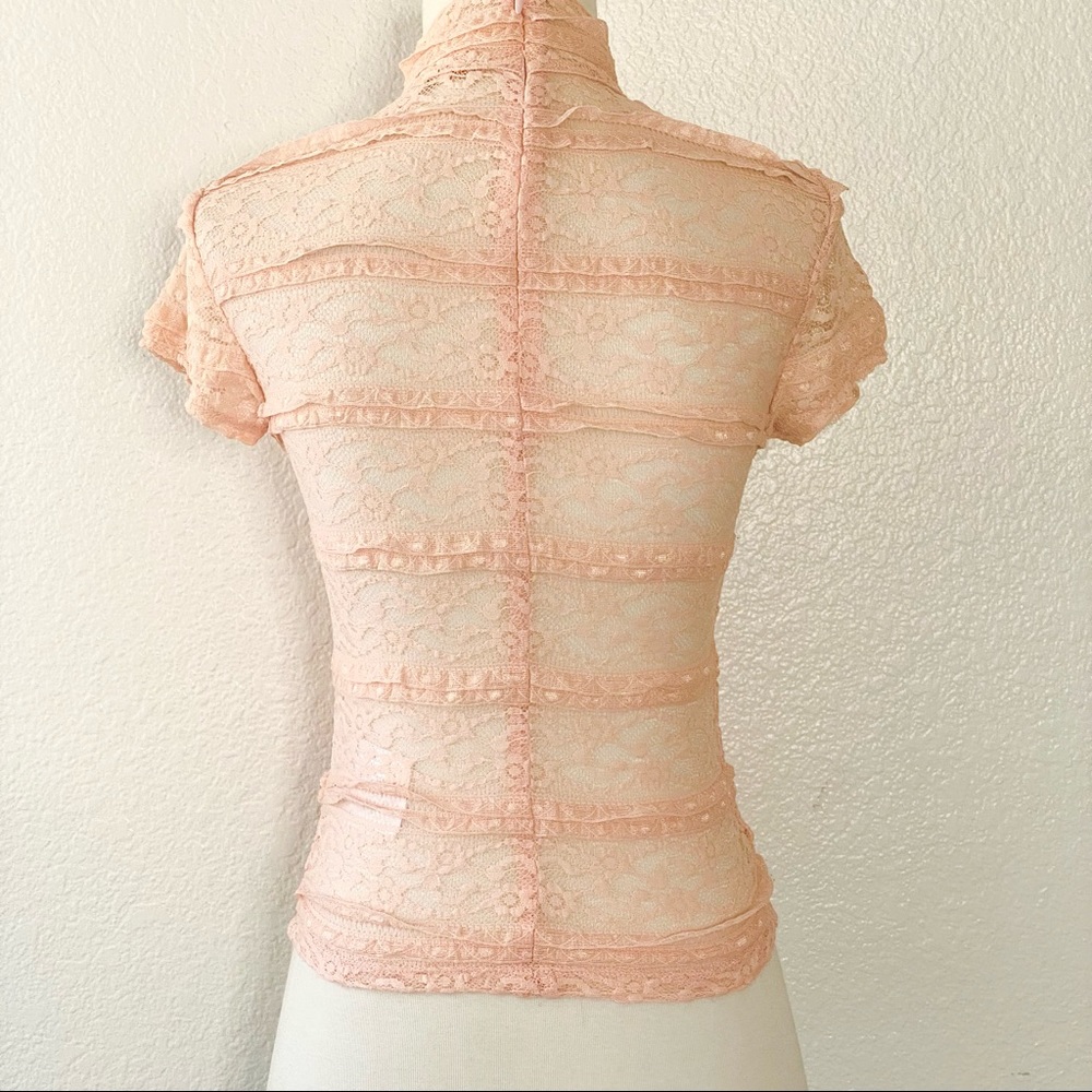 GUESS Blush Lace Top - Picture 2 of 4